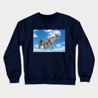 PLASTIC FANTASTIC Elephant Crewneck Sweatshirt